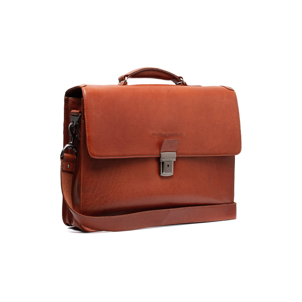 Leder Aktentasche Cognac Salvatore