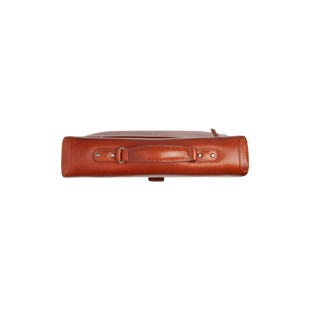 Leder Aktentasche Cognac Salvatore