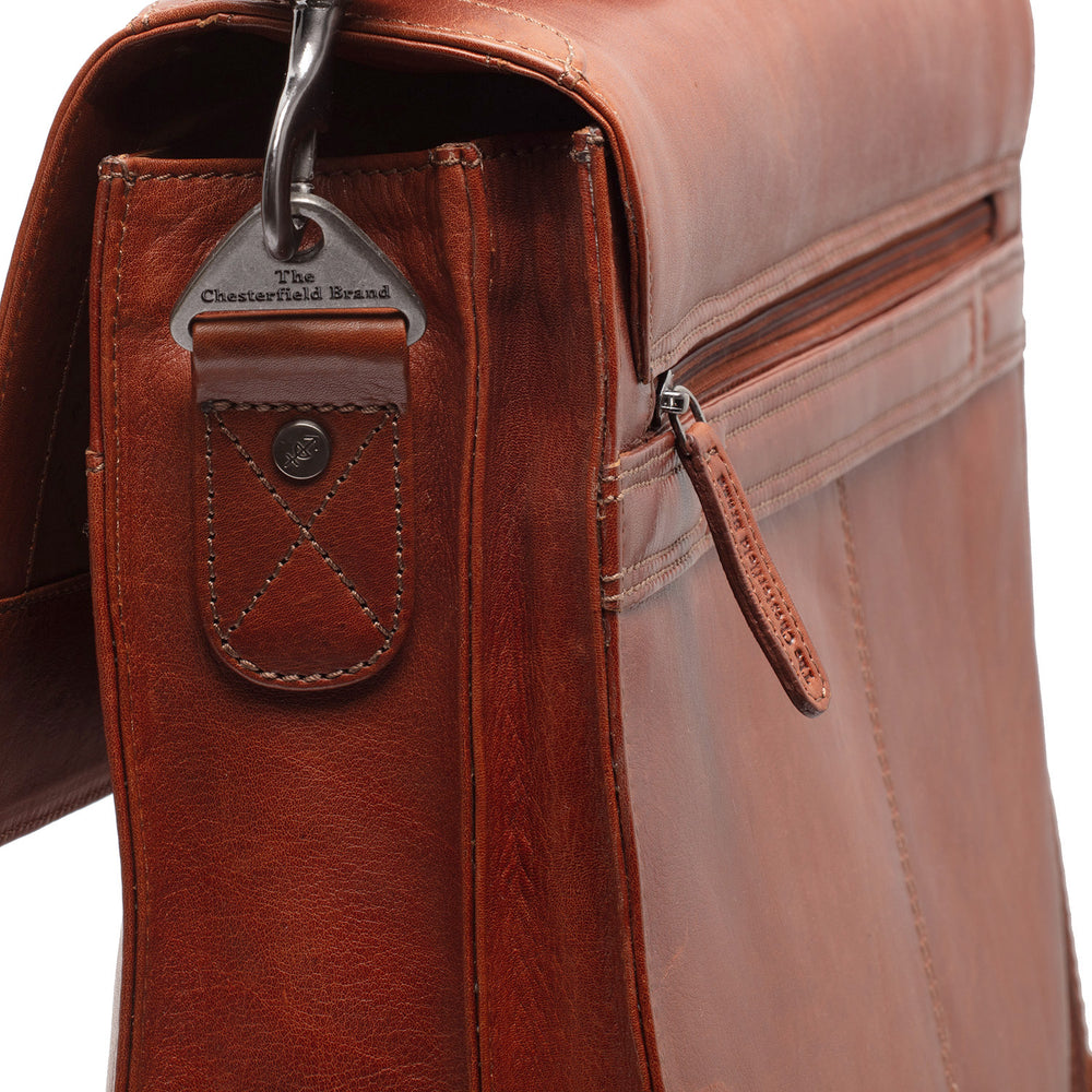 Leder Aktentasche Cognac Salvatore