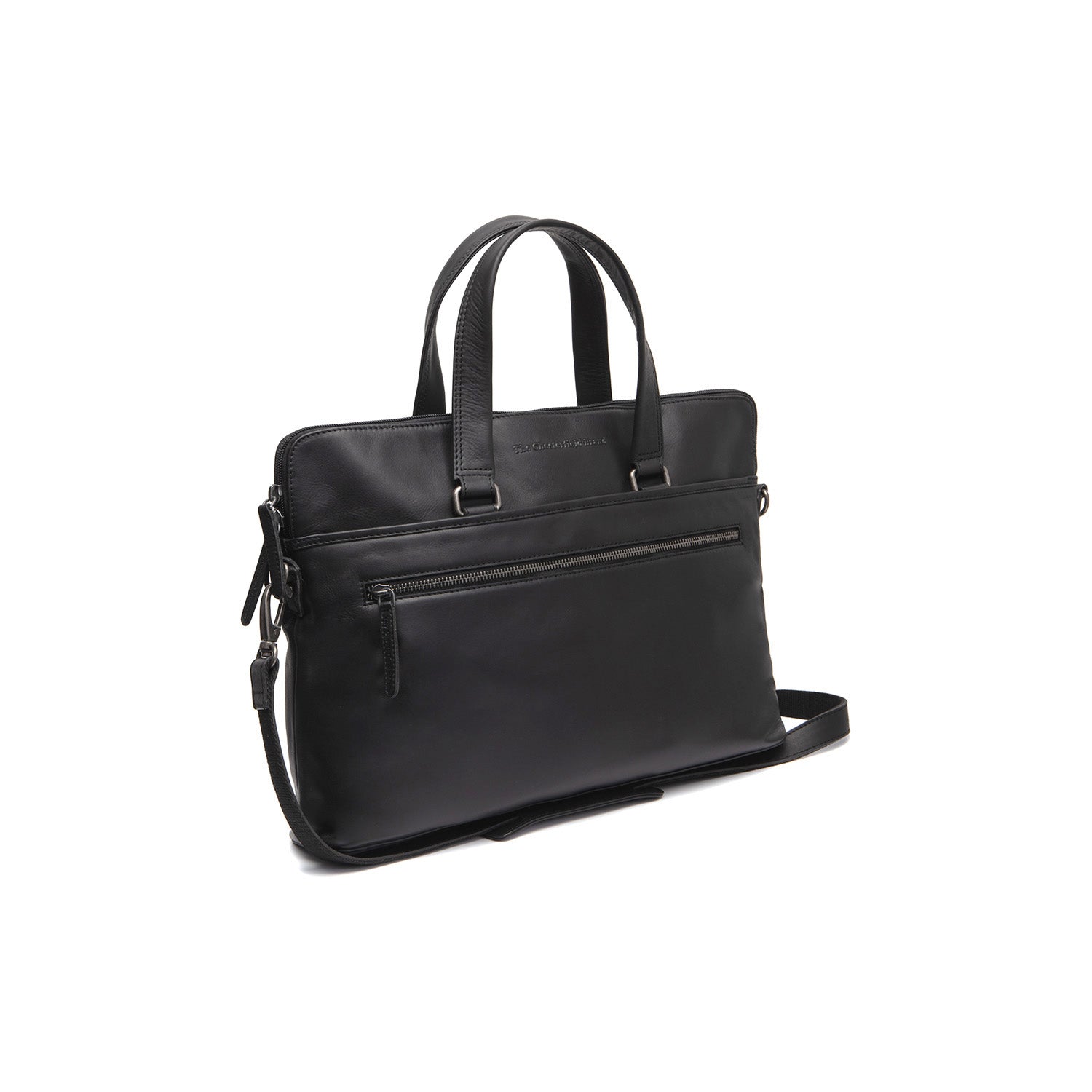 Leather Laptop Bag Black Elvas