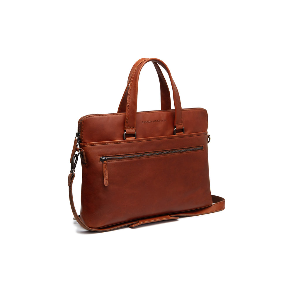 Sacoche Ordinateur en Cuir Cognac Elvas