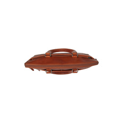 Leather Laptop Bag Cognac Elvas