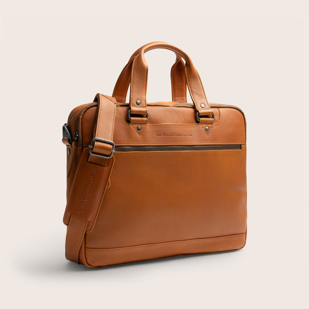Leder Laptoptasche Cognac Montara