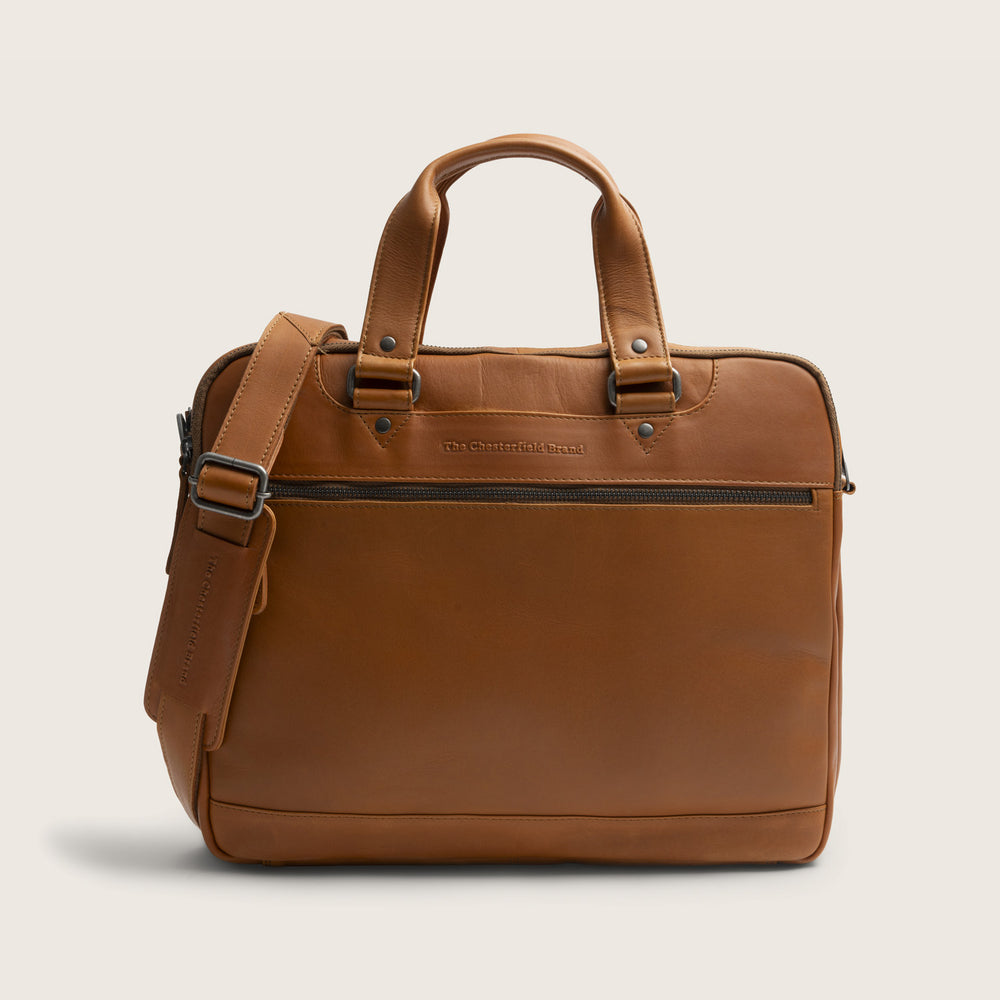 Leder Laptoptasche Cognac Montara