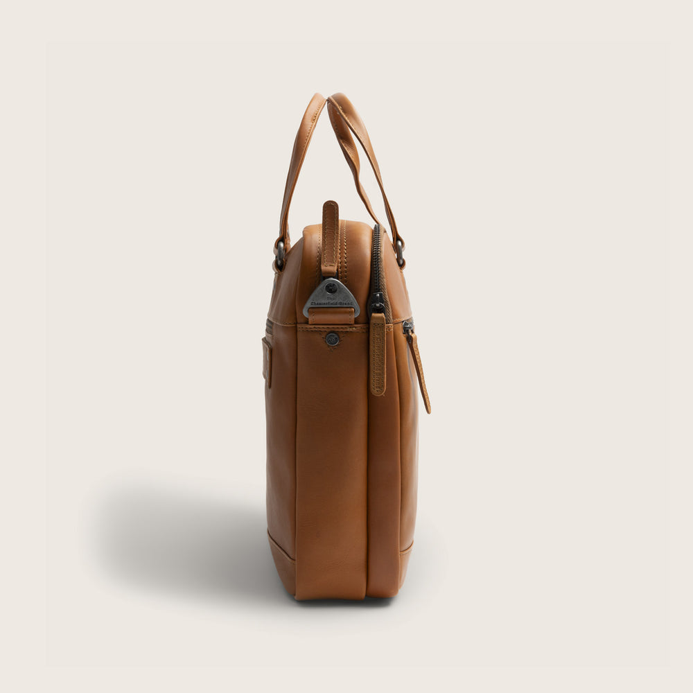 Leder Laptoptasche Cognac Montara