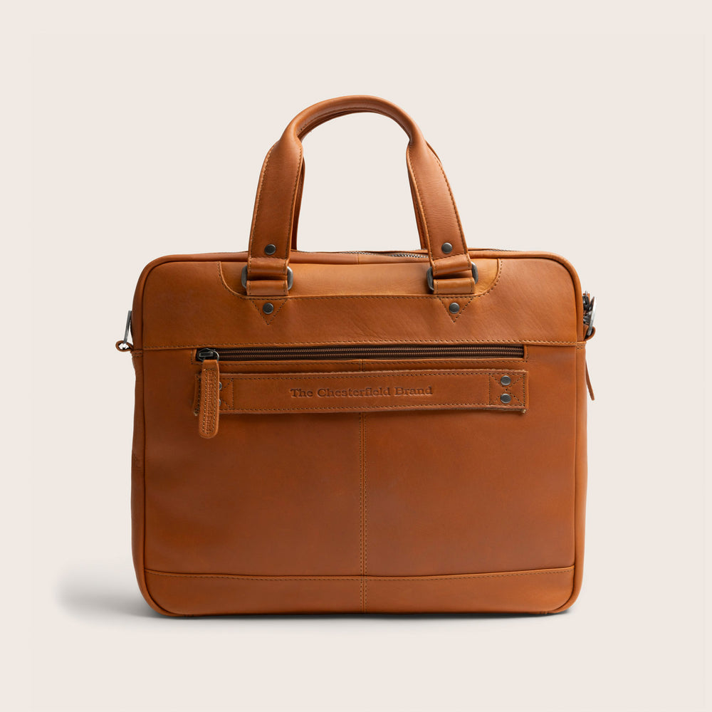 Leder Laptoptasche Cognac Montara