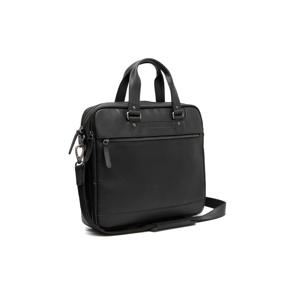 Leather Laptop Bag Black Montara