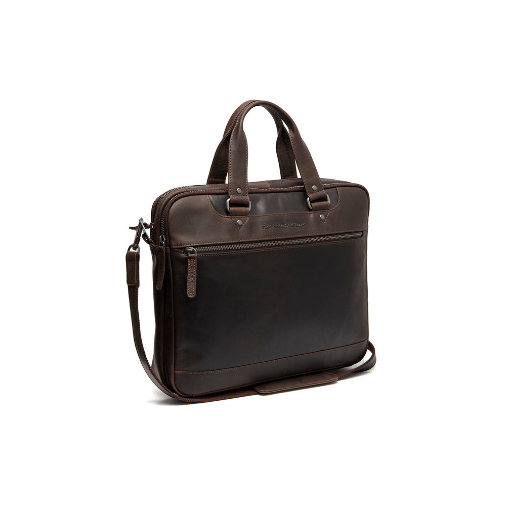 Leather Laptop Bag Brown Montara