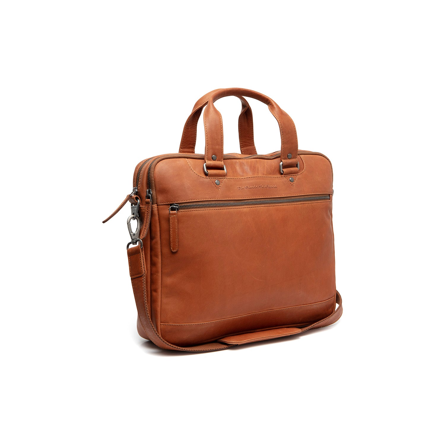Leren Laptop Bag Cognac Montara