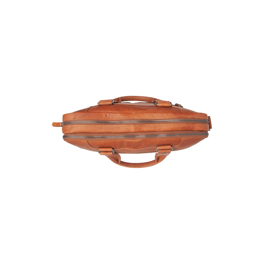Leather Laptop Bag Cognac Montara