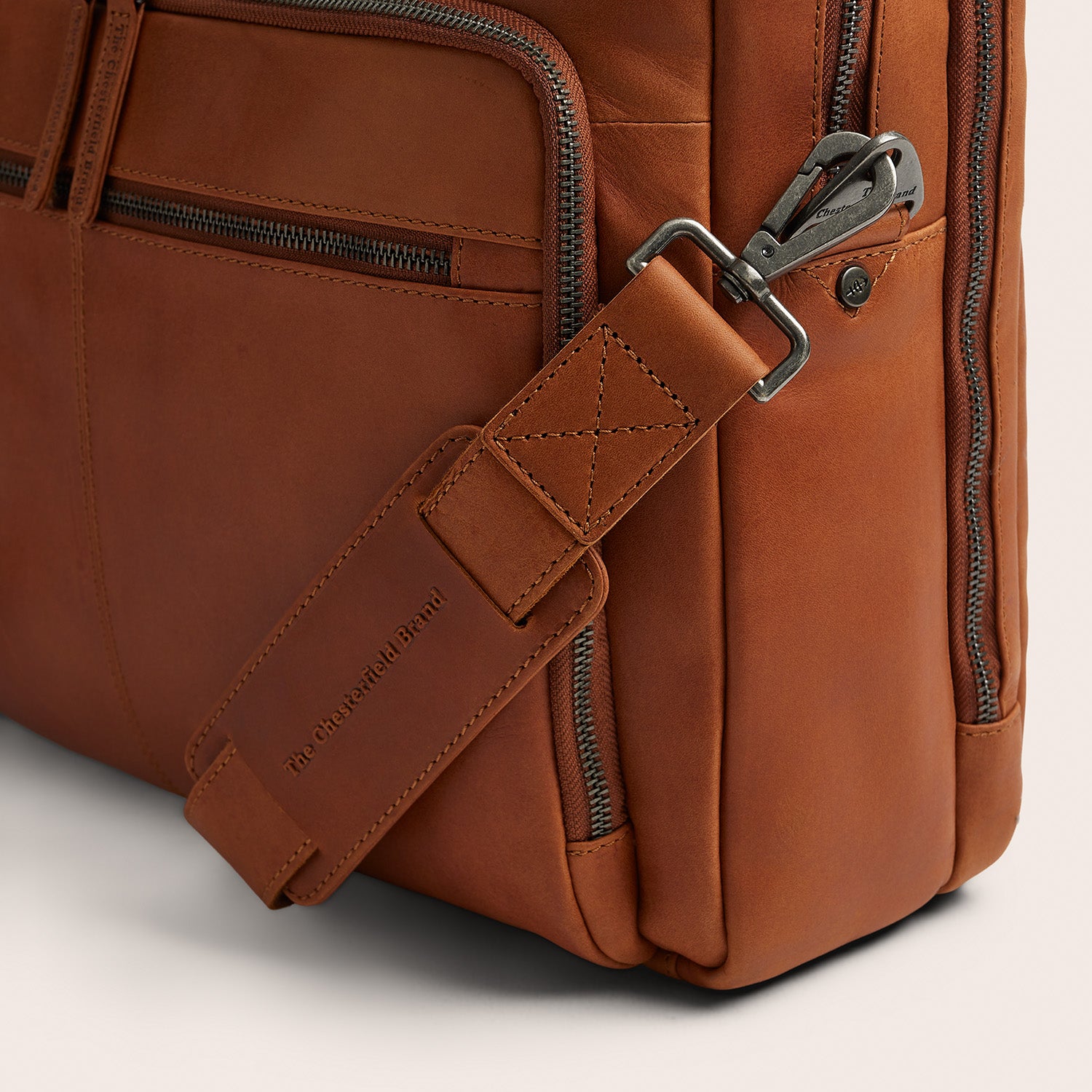 Leder Laptoptasche Cognac Tacama