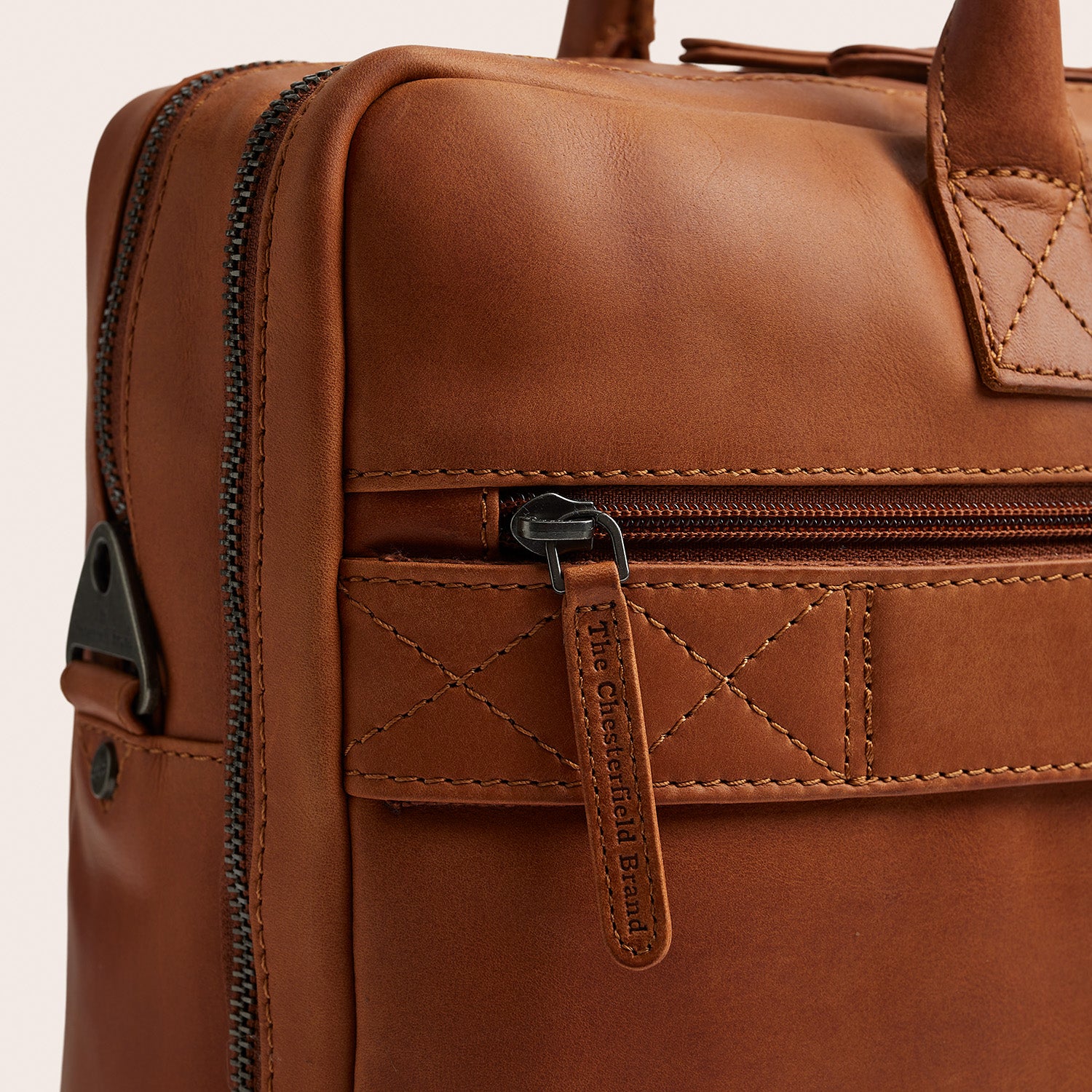 Leder Laptoptasche Cognac Tacama