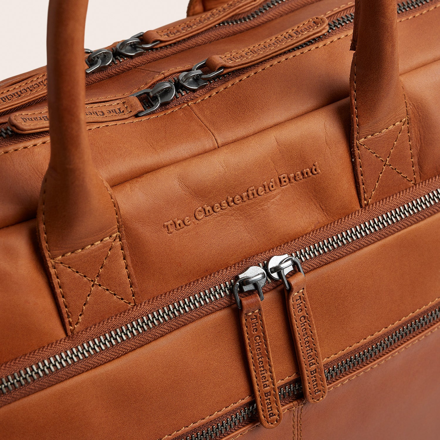 Leder Laptoptasche Cognac Tacama