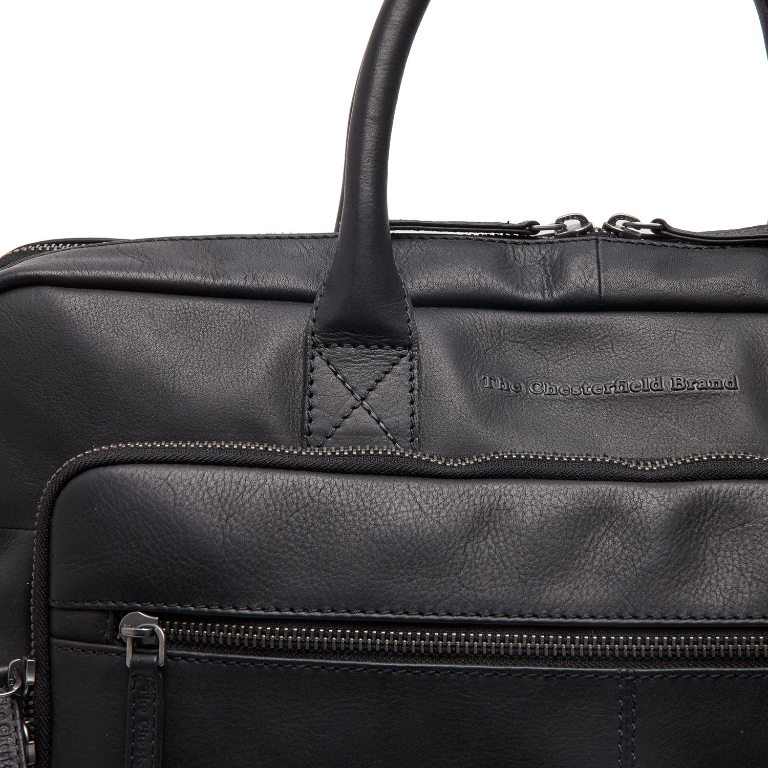 Leren Laptop Bag Zwart Tacama