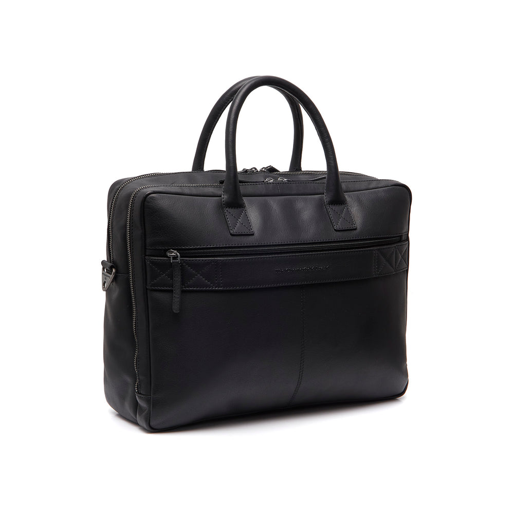 Leather Laptop Bag Black Tacama