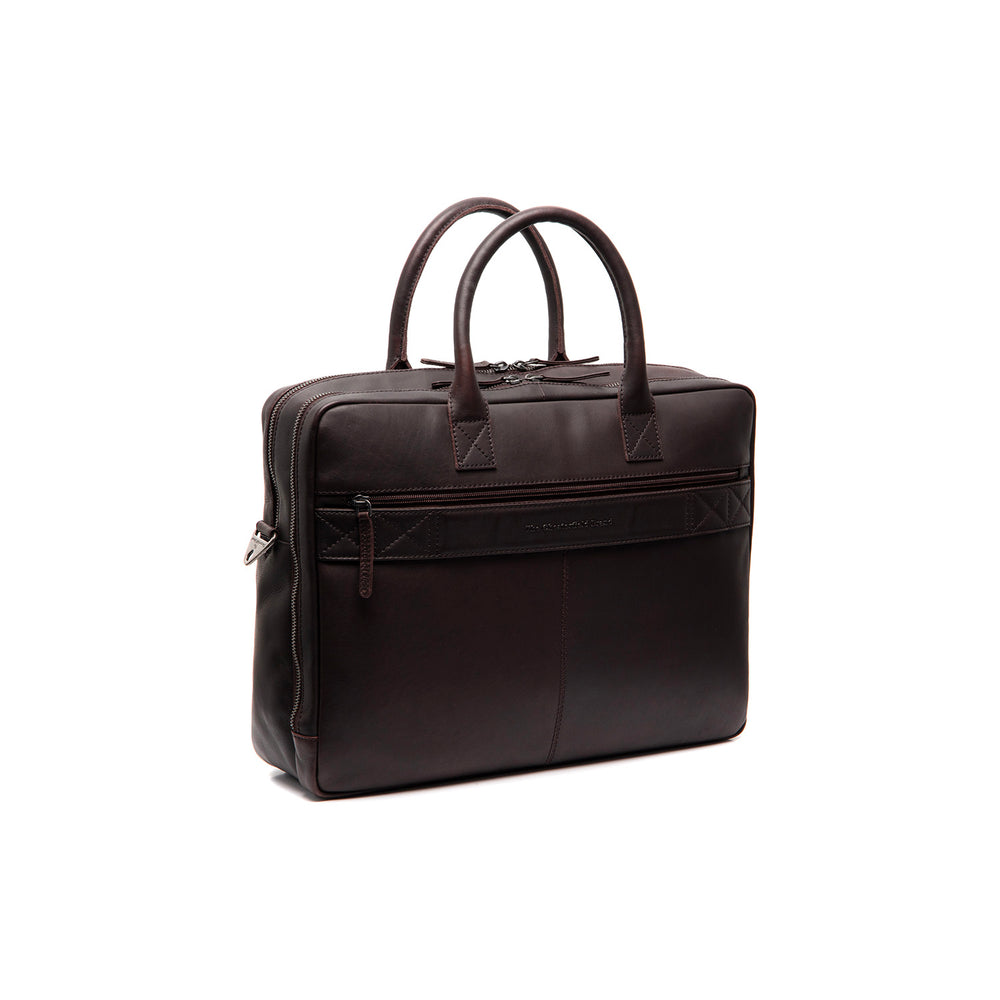 Leather Laptop Bag Brown Tacama