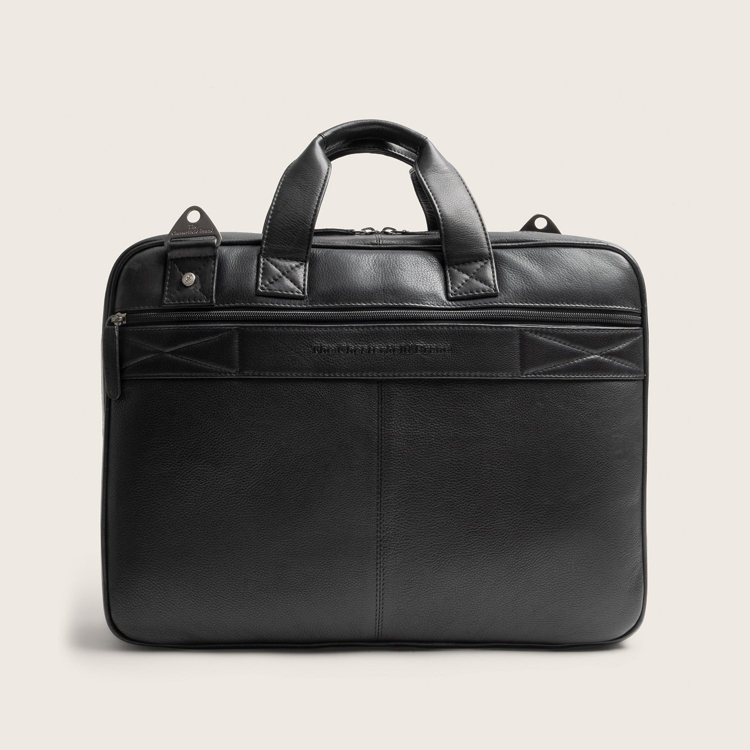 Sacoche Ordinateur en Cuir Noir Venturo