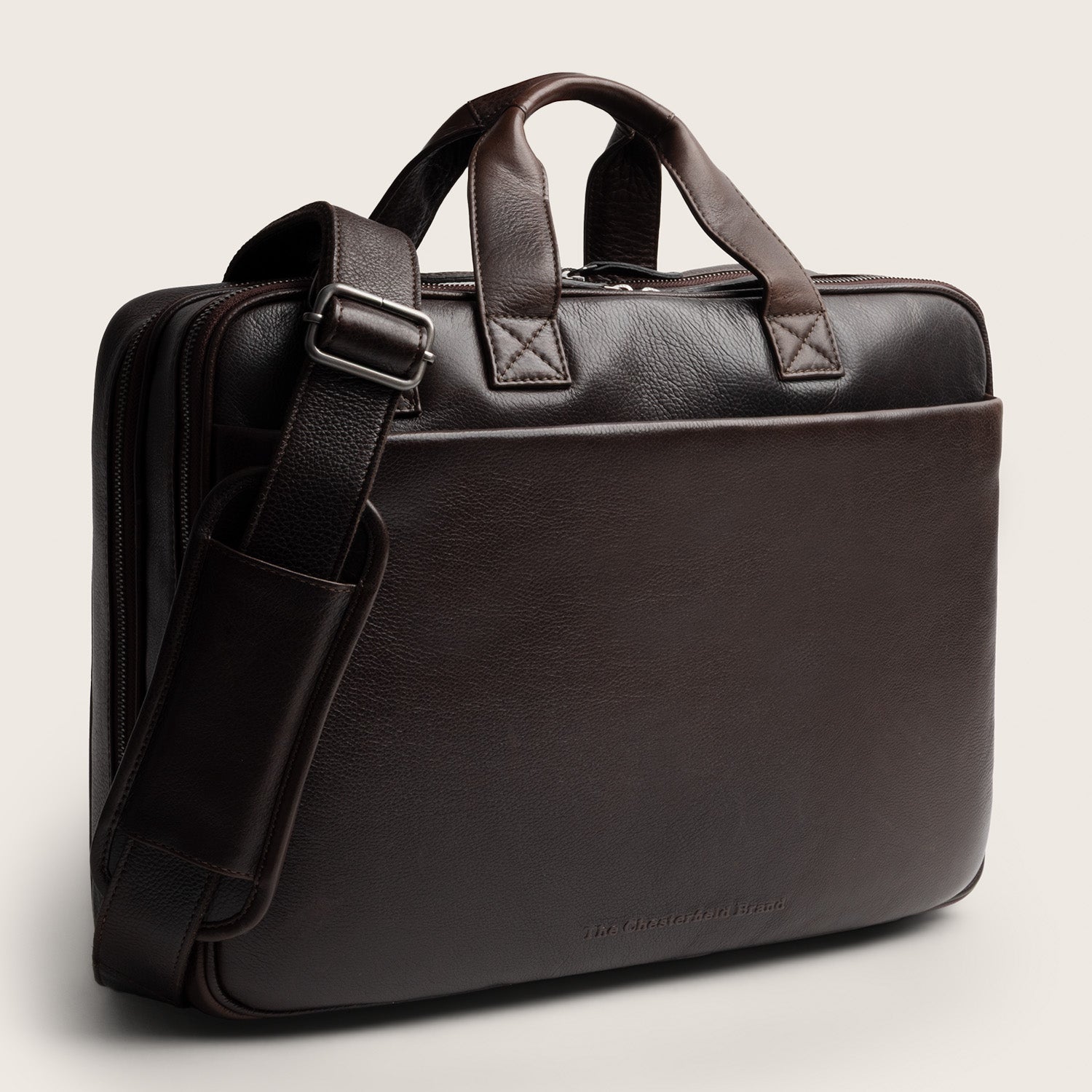 Sacoche Ordinateur en Cuir Marron Venturo