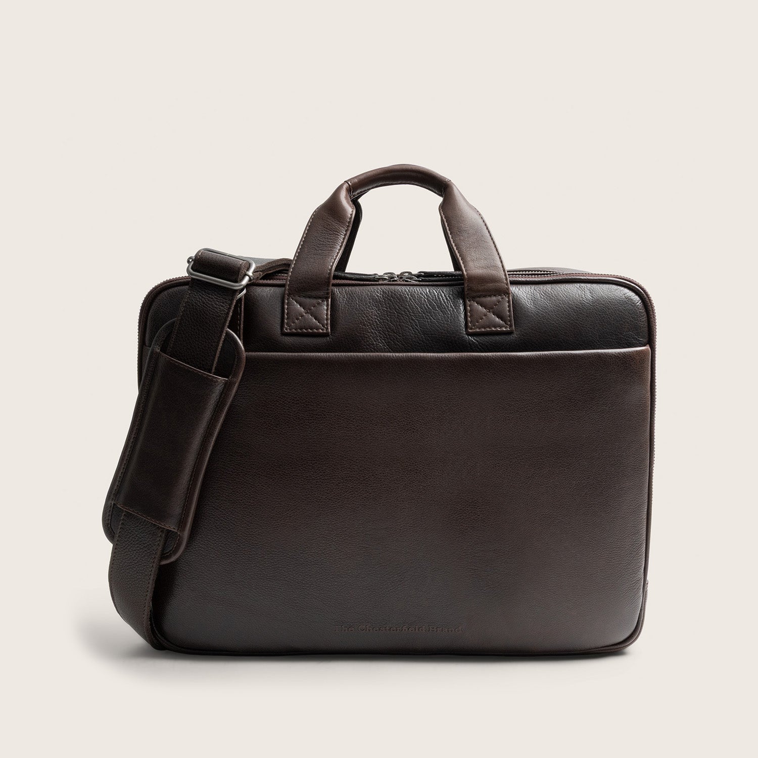Sacoche Ordinateur en Cuir Marron Venturo