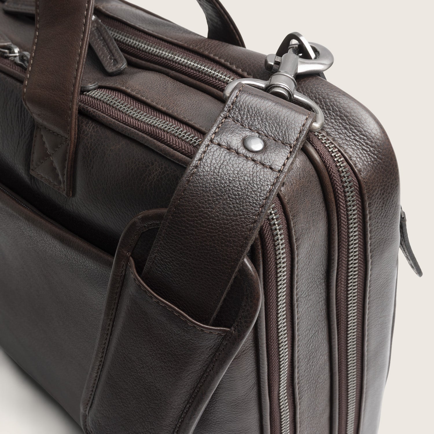 Sacoche Ordinateur en Cuir Marron Venturo