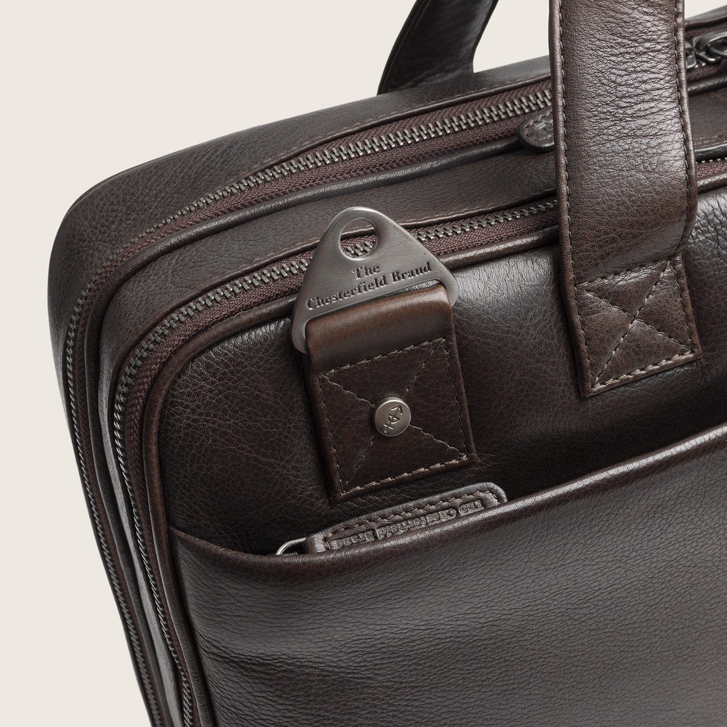 Sacoche Ordinateur en Cuir Marron Venturo