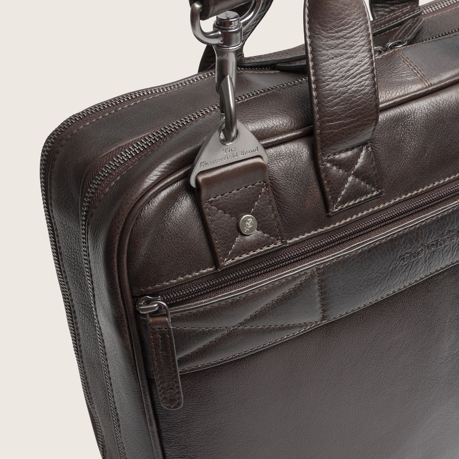 Sacoche Ordinateur en Cuir Marron Venturo