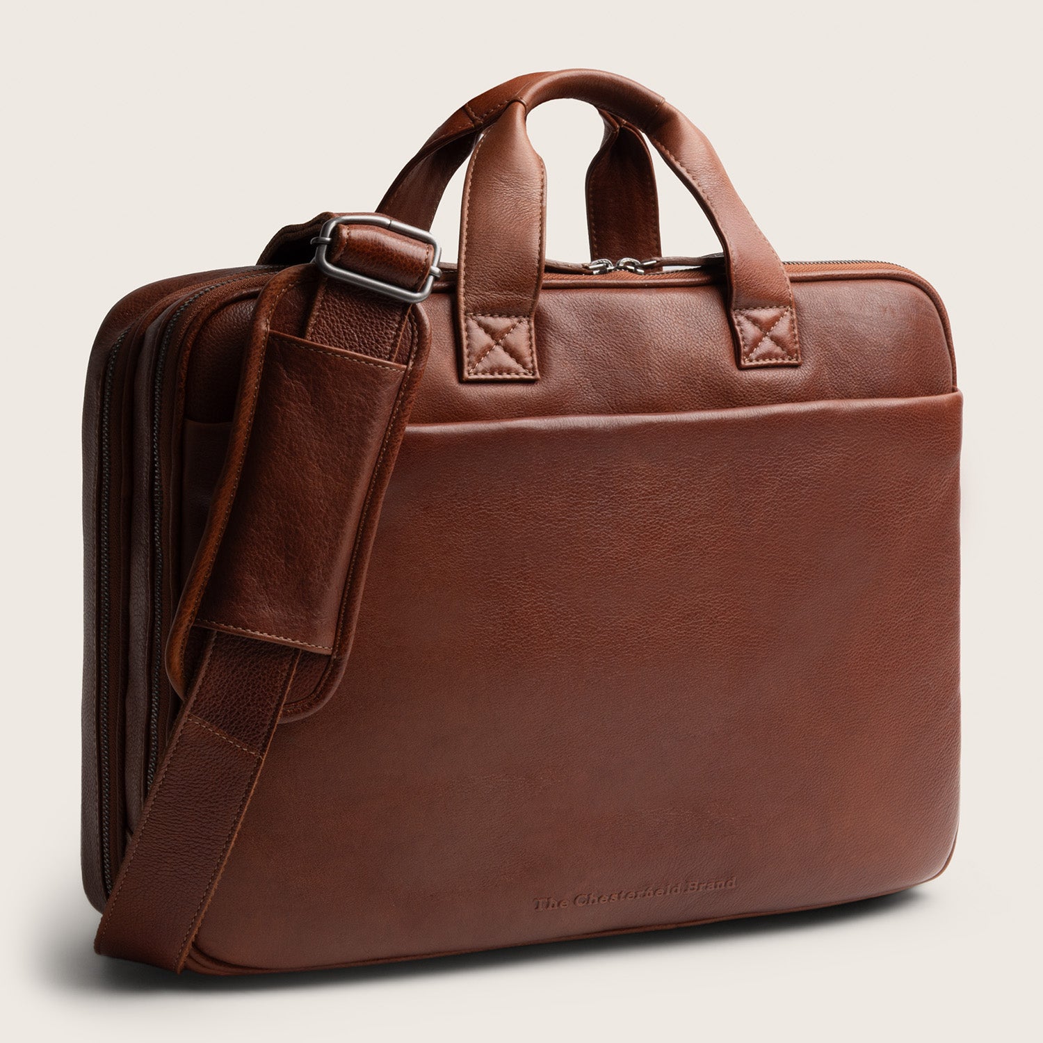 Sacoche Ordinateur en Cuir Cognac Venturo