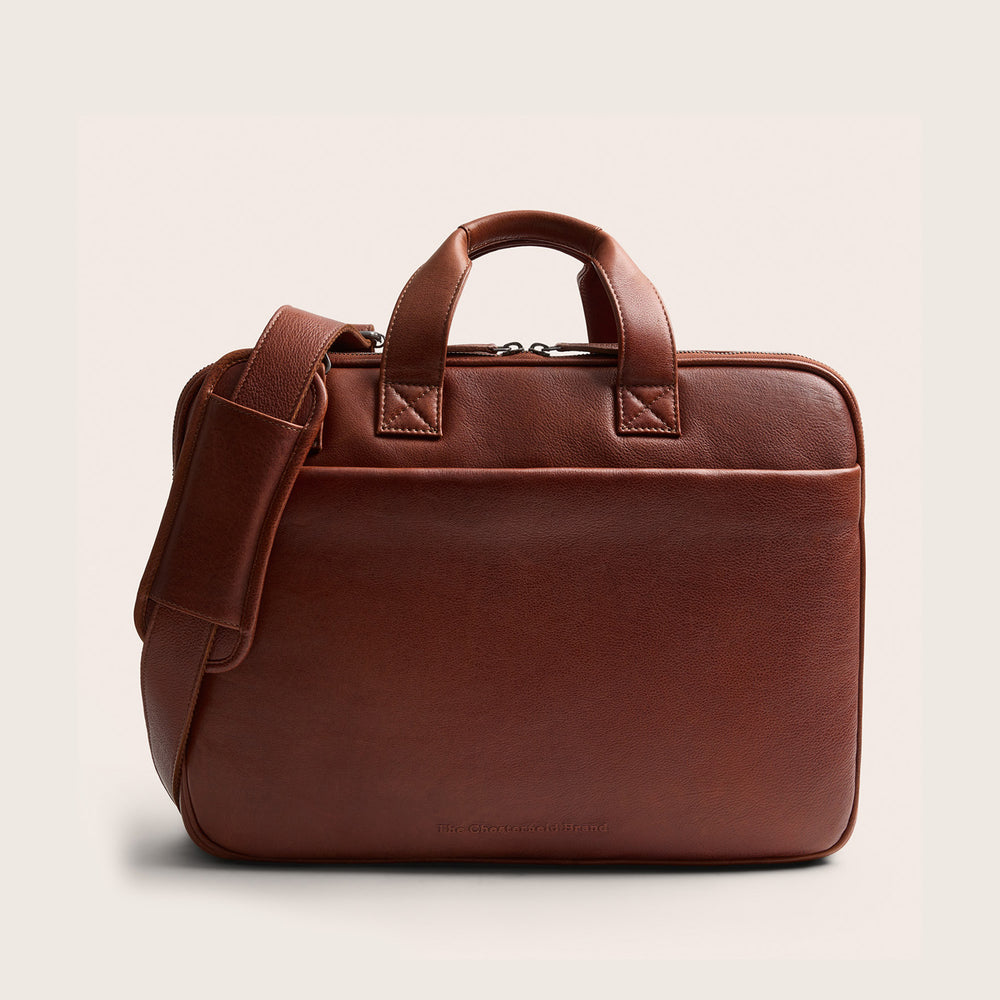 Sacoche Ordinateur en Cuir Cognac Venturo