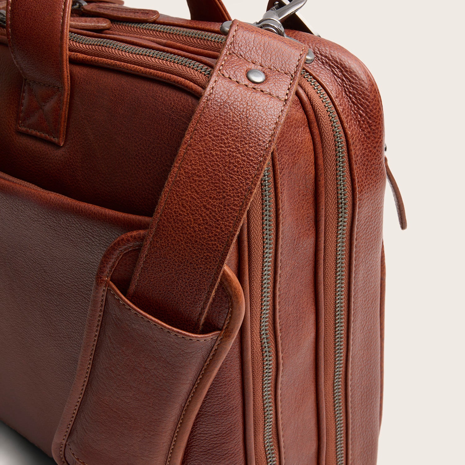 Sacoche Ordinateur en Cuir Cognac Venturo