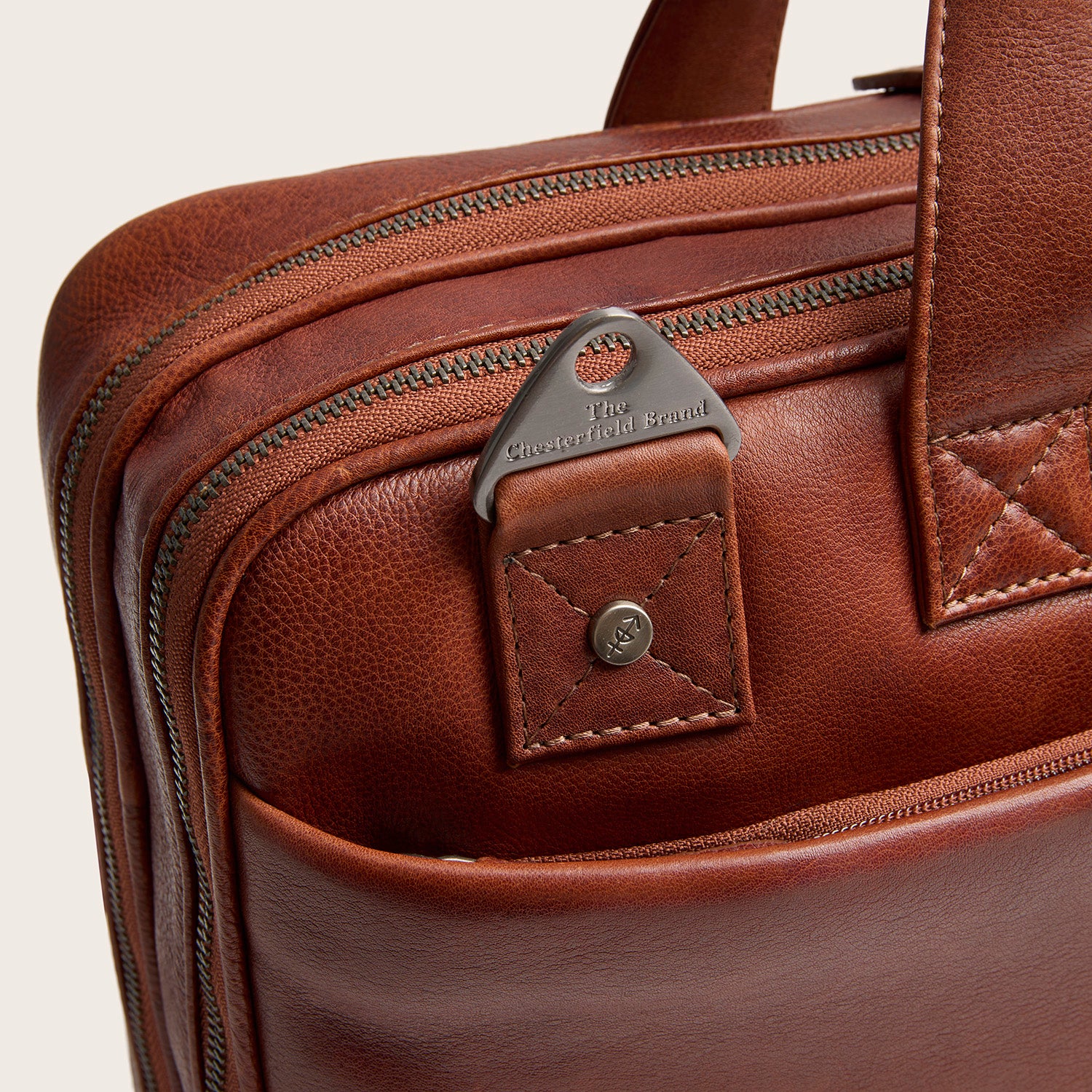 Sacoche Ordinateur en Cuir Cognac Venturo