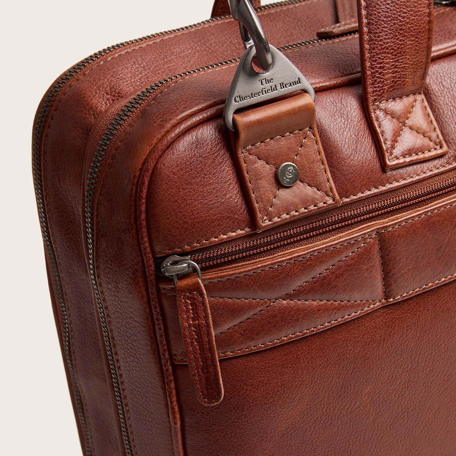 Sacoche Ordinateur en Cuir Cognac Venturo
