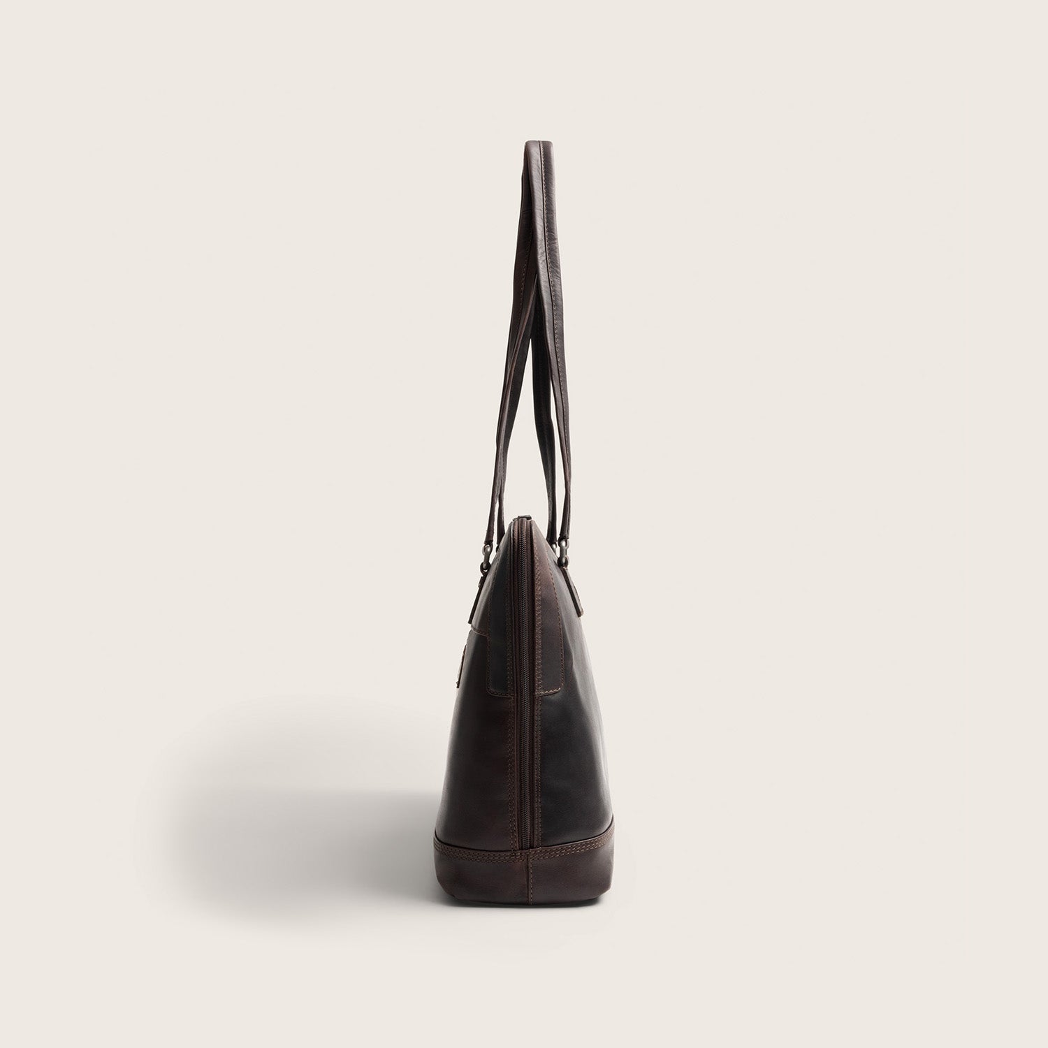 Sac Porté Épaule Ordinateur en Cuir Marron Isara