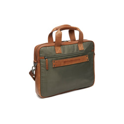 Leder Laptoptasche Stahl Grün Narvik