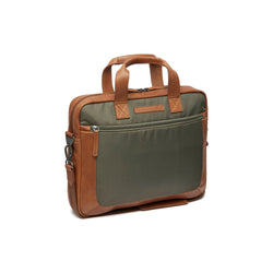 Leder Laptoptasche Stahl Grün Narvik