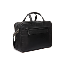 Leder Laptoptasche Schwarz Nivano
