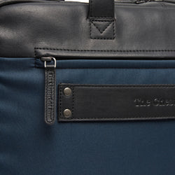 Leder Laptoptasche Navy Nivano