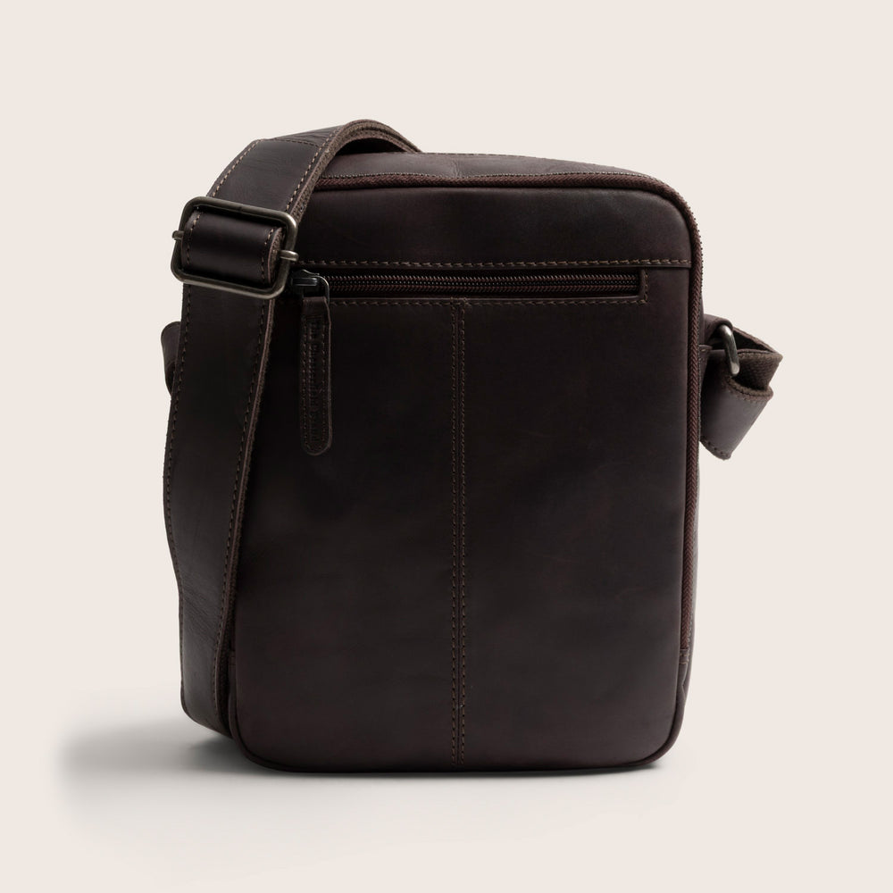 Leder Umhängetasche Braun Alva