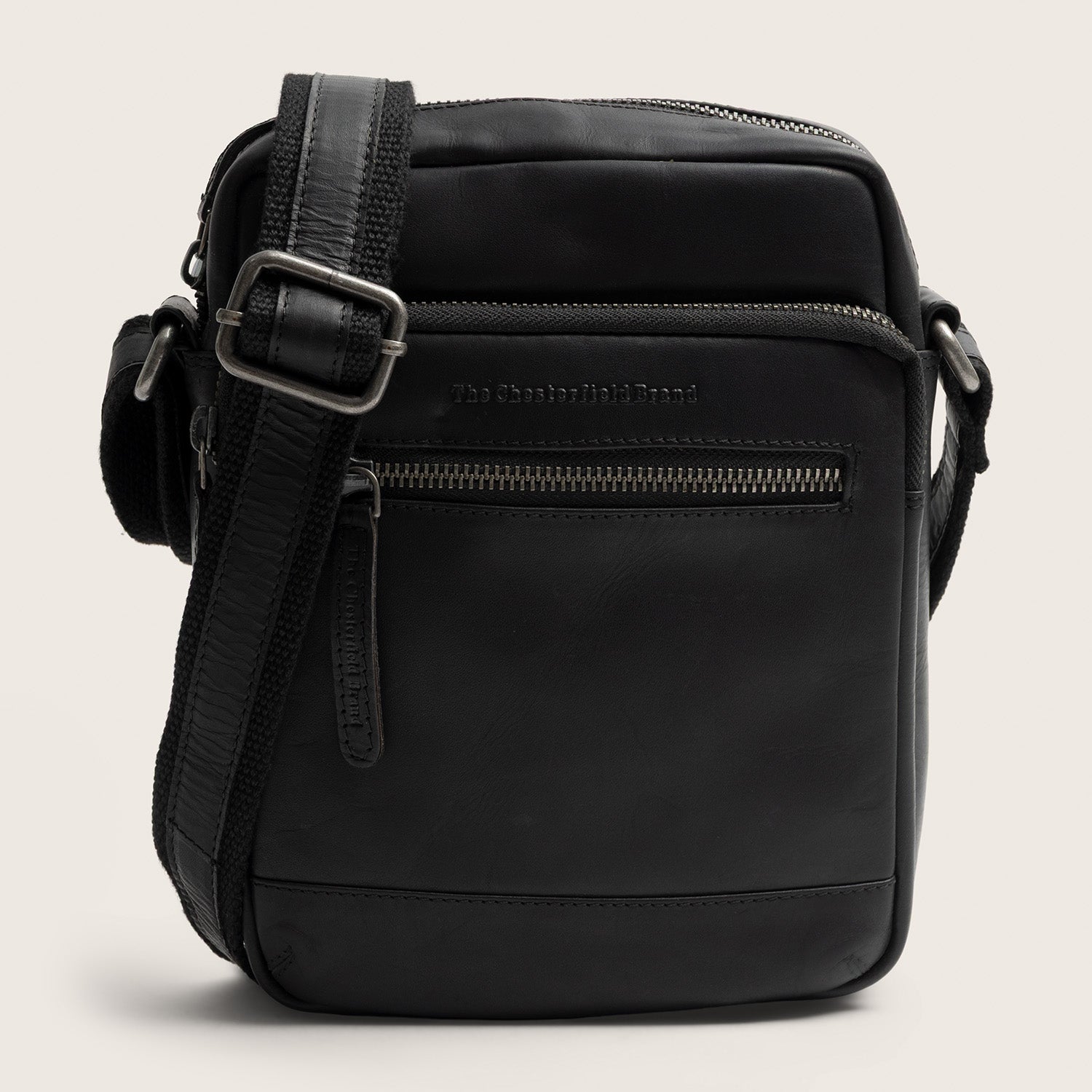 Leather Crossbody Bag Black Birmingham