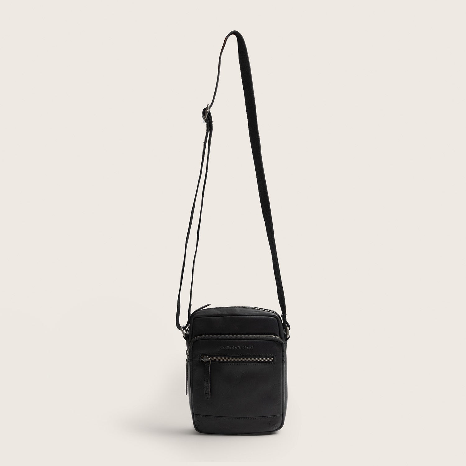 Leather Crossbody Bag Black Birmingham