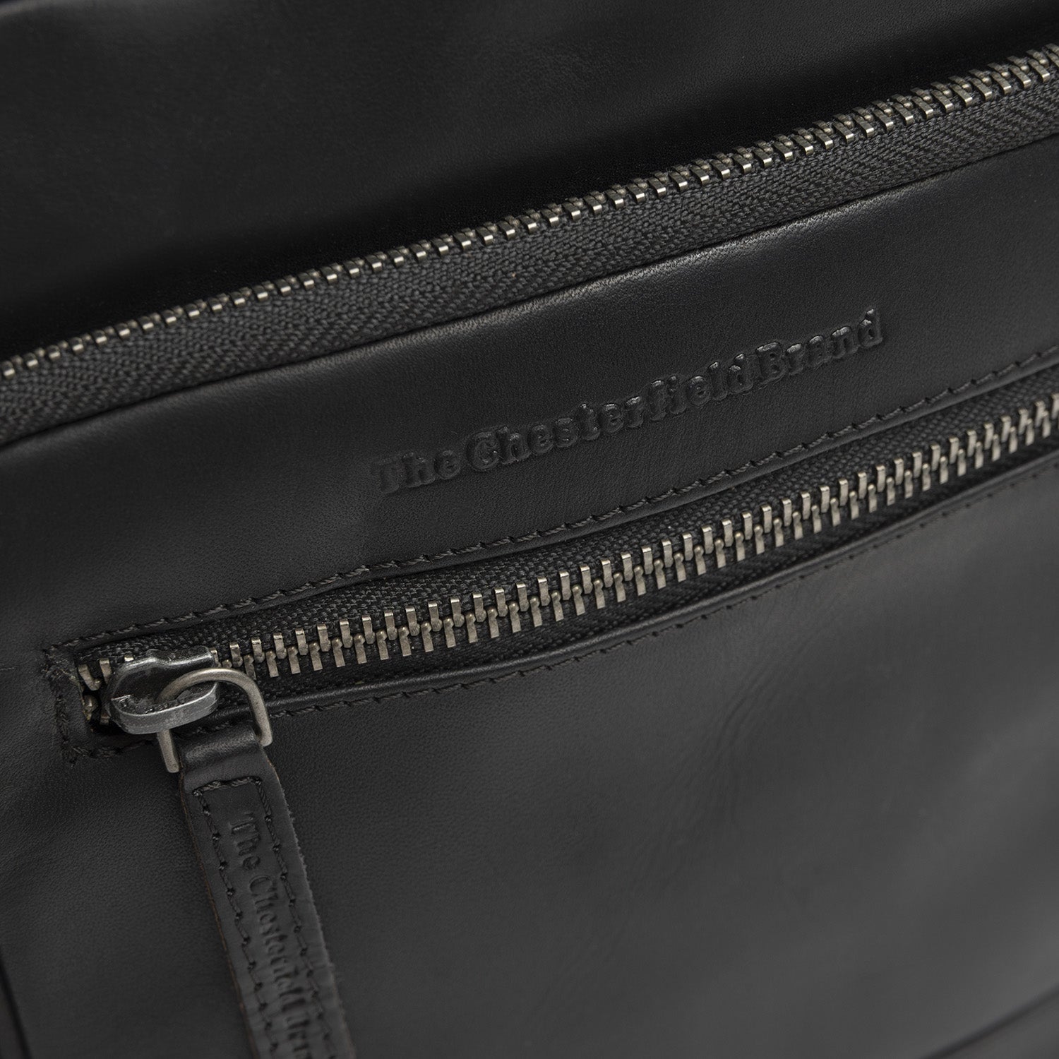 Leather Crossbody Bag Black Birmingham