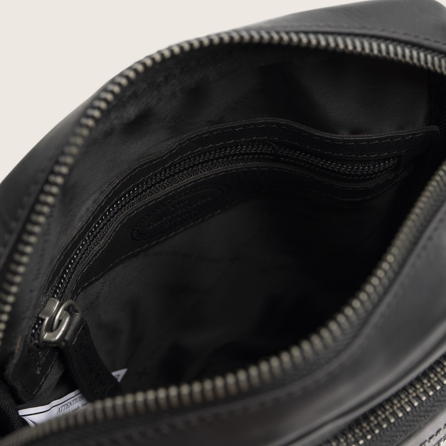 Leather Crossbody Bag Black Birmingham