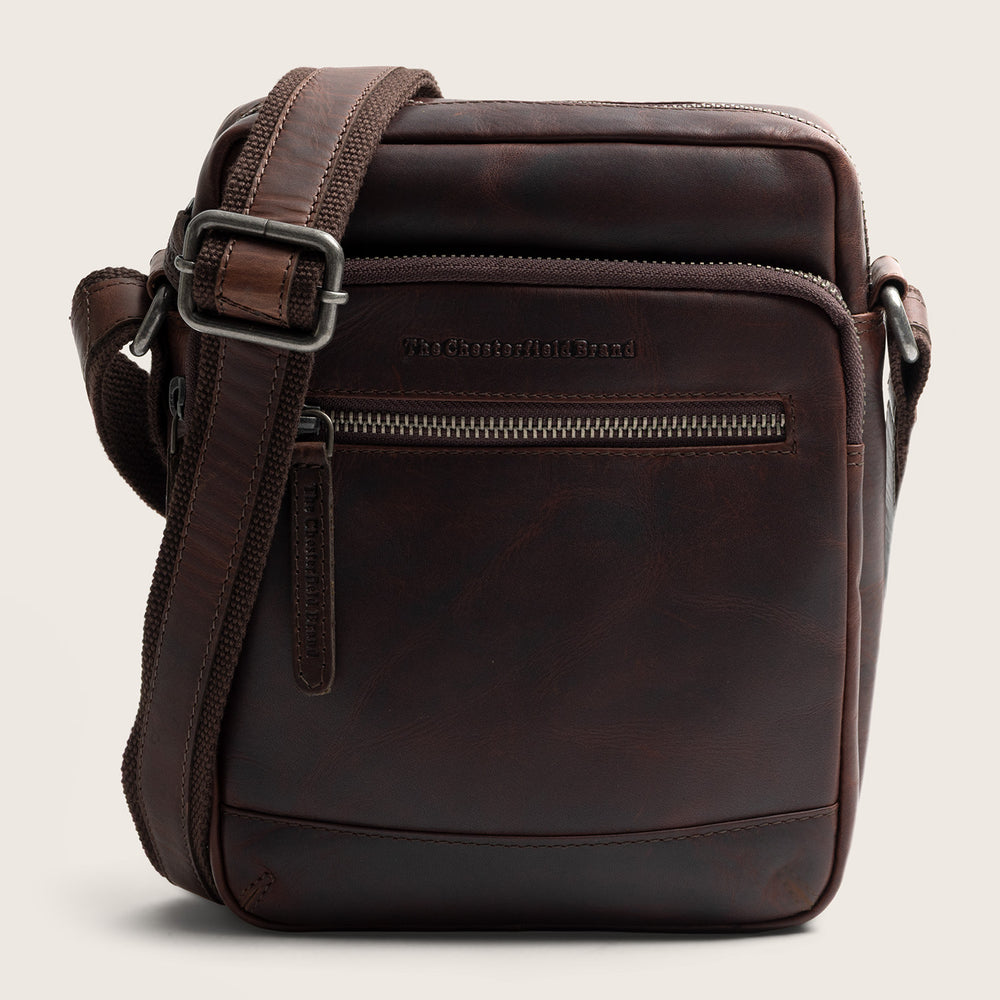 Leder Umhängetasche Braun Birmingham
