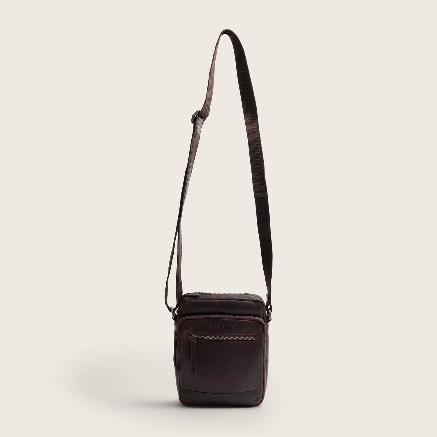 Sac Bandoulière en Cuir Marron Birmingham