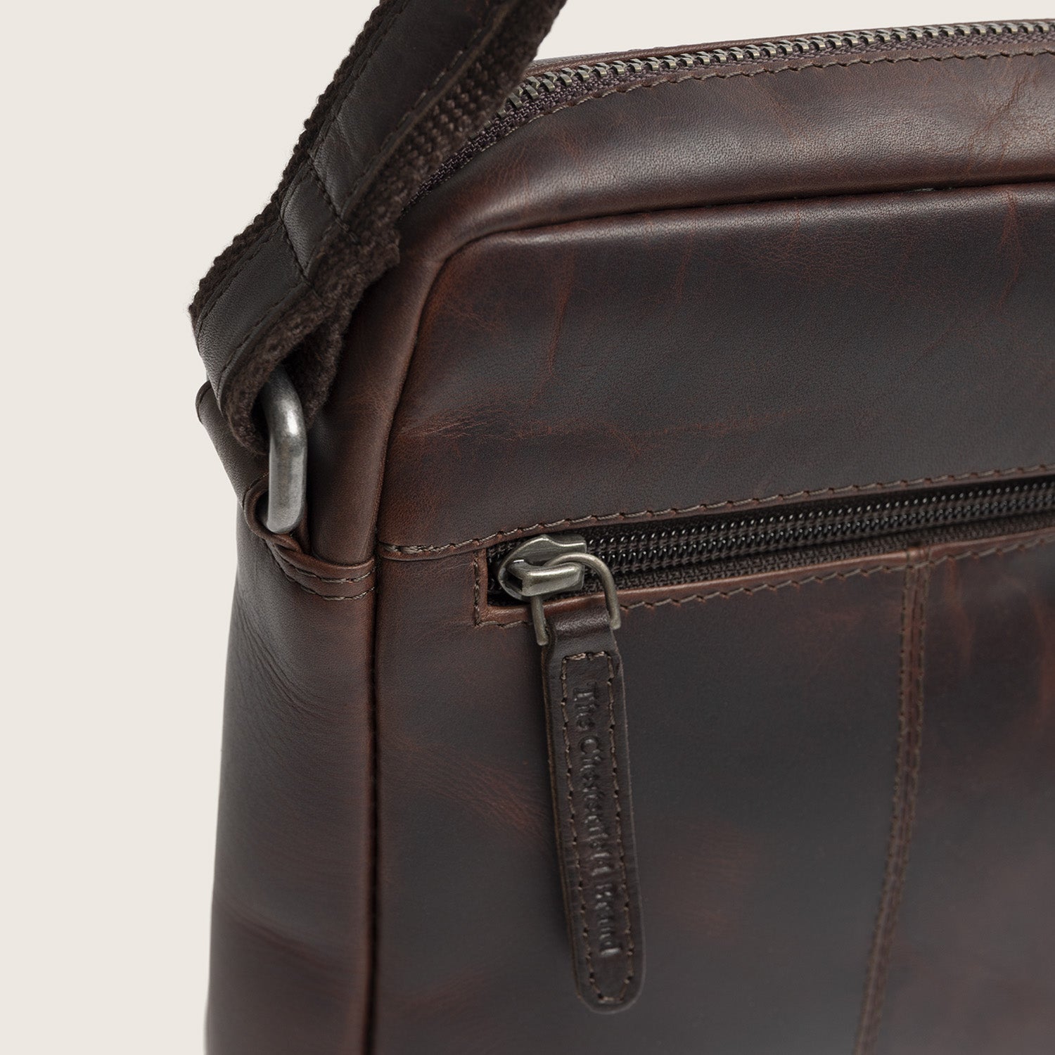 Sac Bandoulière en Cuir Marron Birmingham