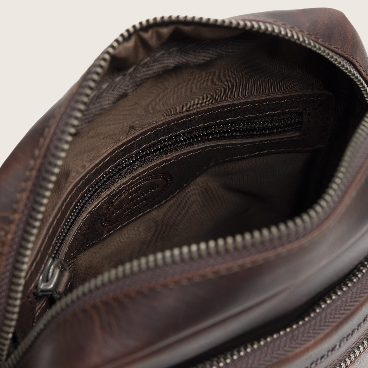 Sac Bandoulière en Cuir Marron Birmingham