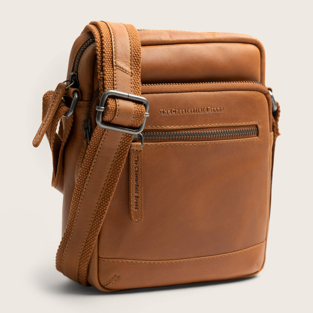 Leather Crossbody Bag Cognac Birmingham