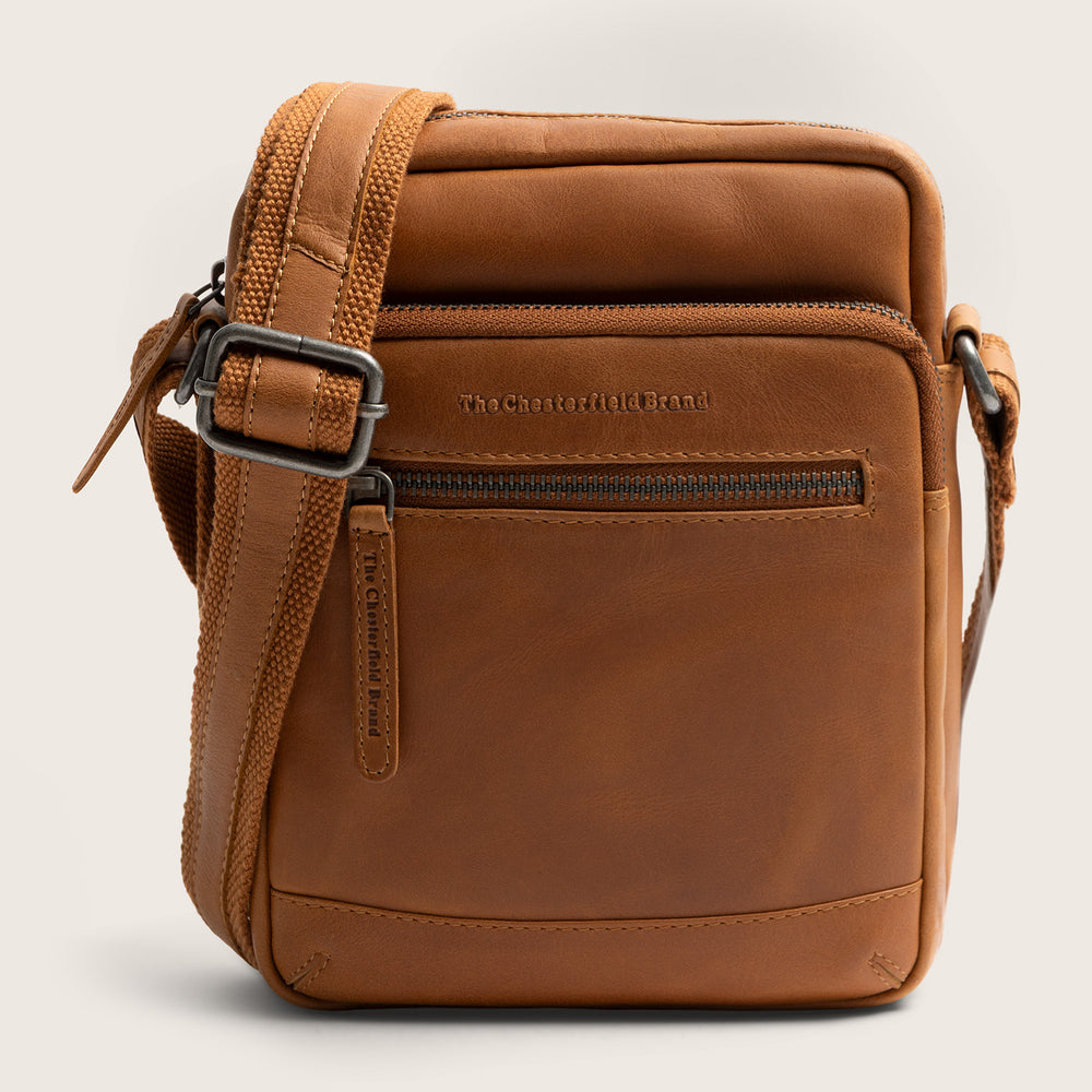 Leather Crossbody Bag Cognac Birmingham
