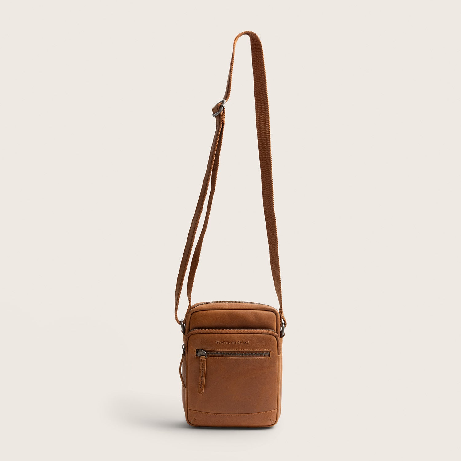 Leder Umhängetasche Cognac Birmingham
