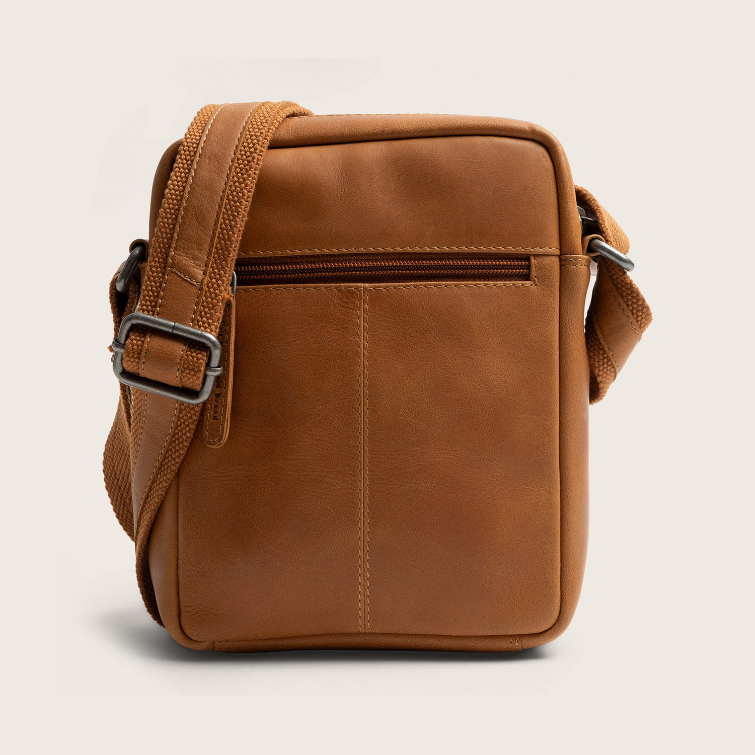 Leren Crossbody Tas Cognac Birmingham