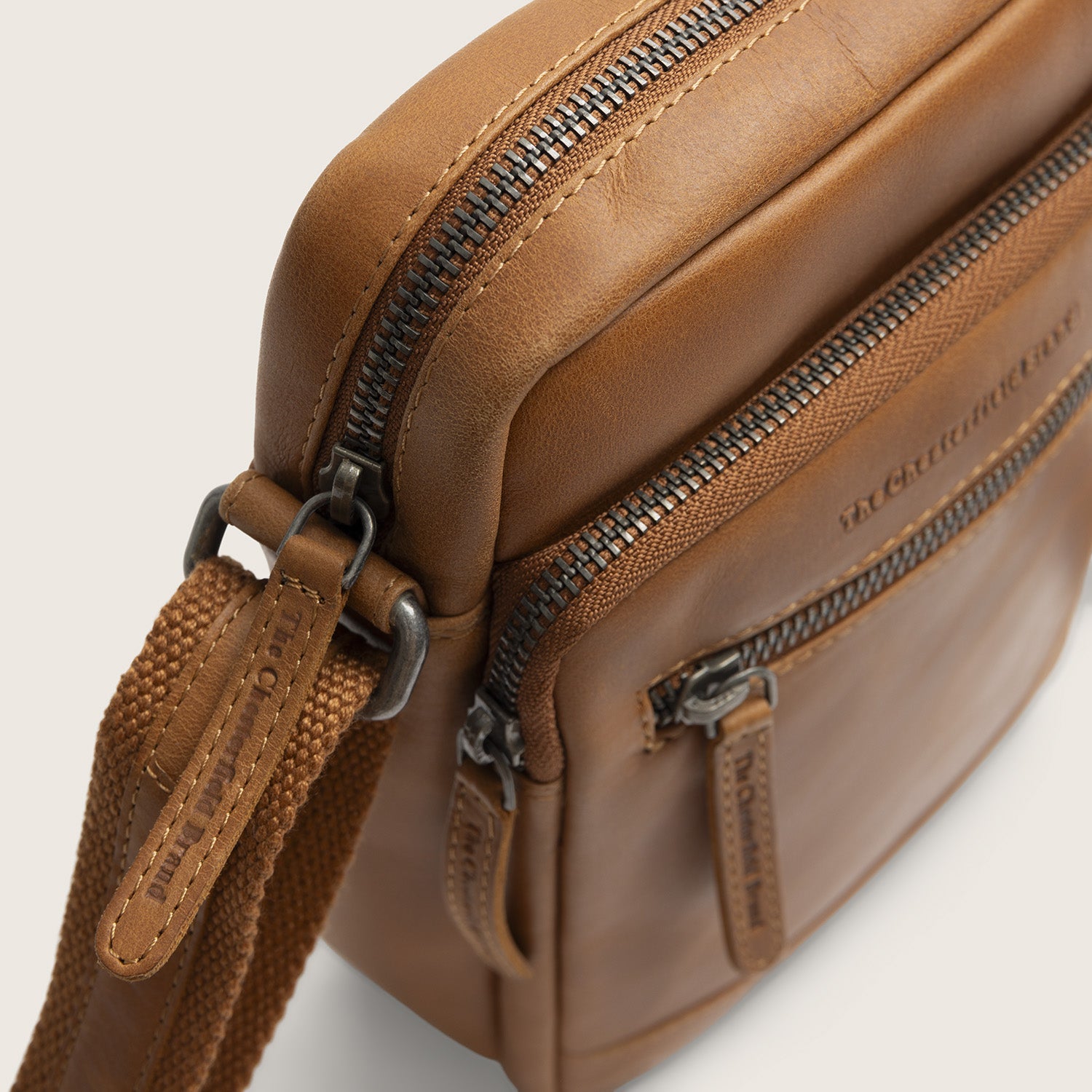 Leder Umhängetasche Cognac Birmingham